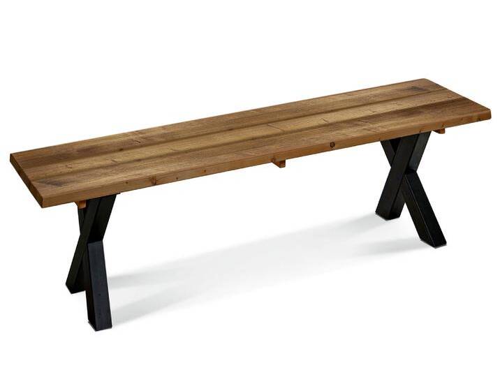 KENTUCKY Sitzbank / Gartenbank mit X-Beinen, Altholzoptik KENTUCKY Sitzbank / Gartenbank mit X-Beinen, Altholzoptik von Möbel-Eins