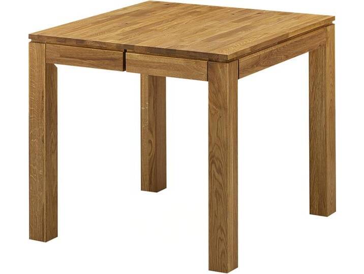 LISSABON Esstisch / Ausziehtisch, Material Massivholz, aus Wildeichenholz, ausziehbar, 80-130 cm, Höhe 75 cm, geölt von Möbel-Eins