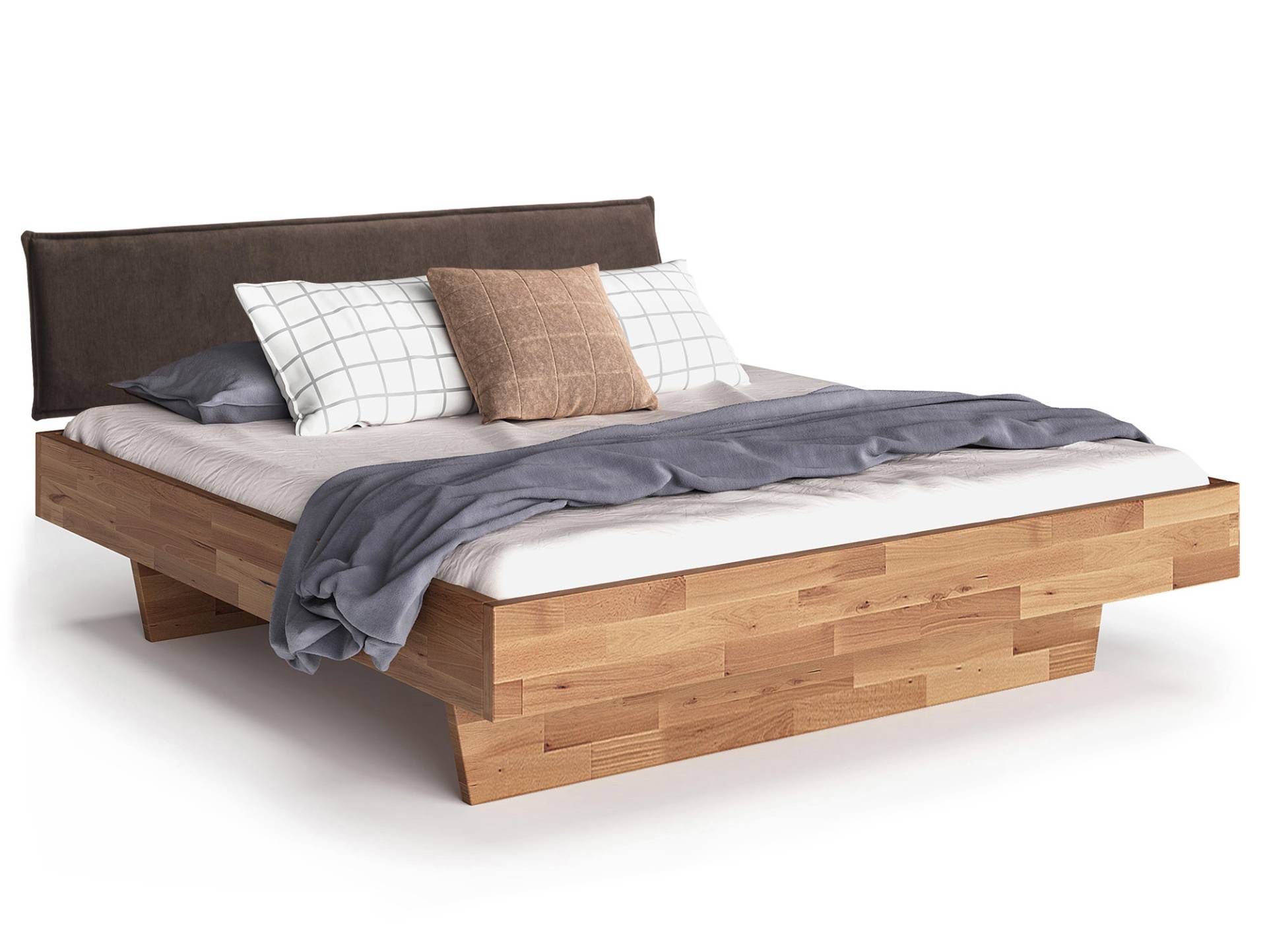 LÖWEN Wangenbett mit Polsterkopfteil, Material Massivholz LÖWEN Wangenbett mit Polsterkopfteil, Material Massivholz von Möbel-Eins