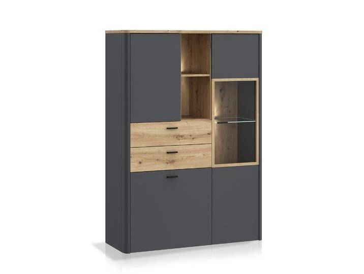 LORDANA Highboard, Material Spanplatte, Artisan Eiche von Möbel-Eins