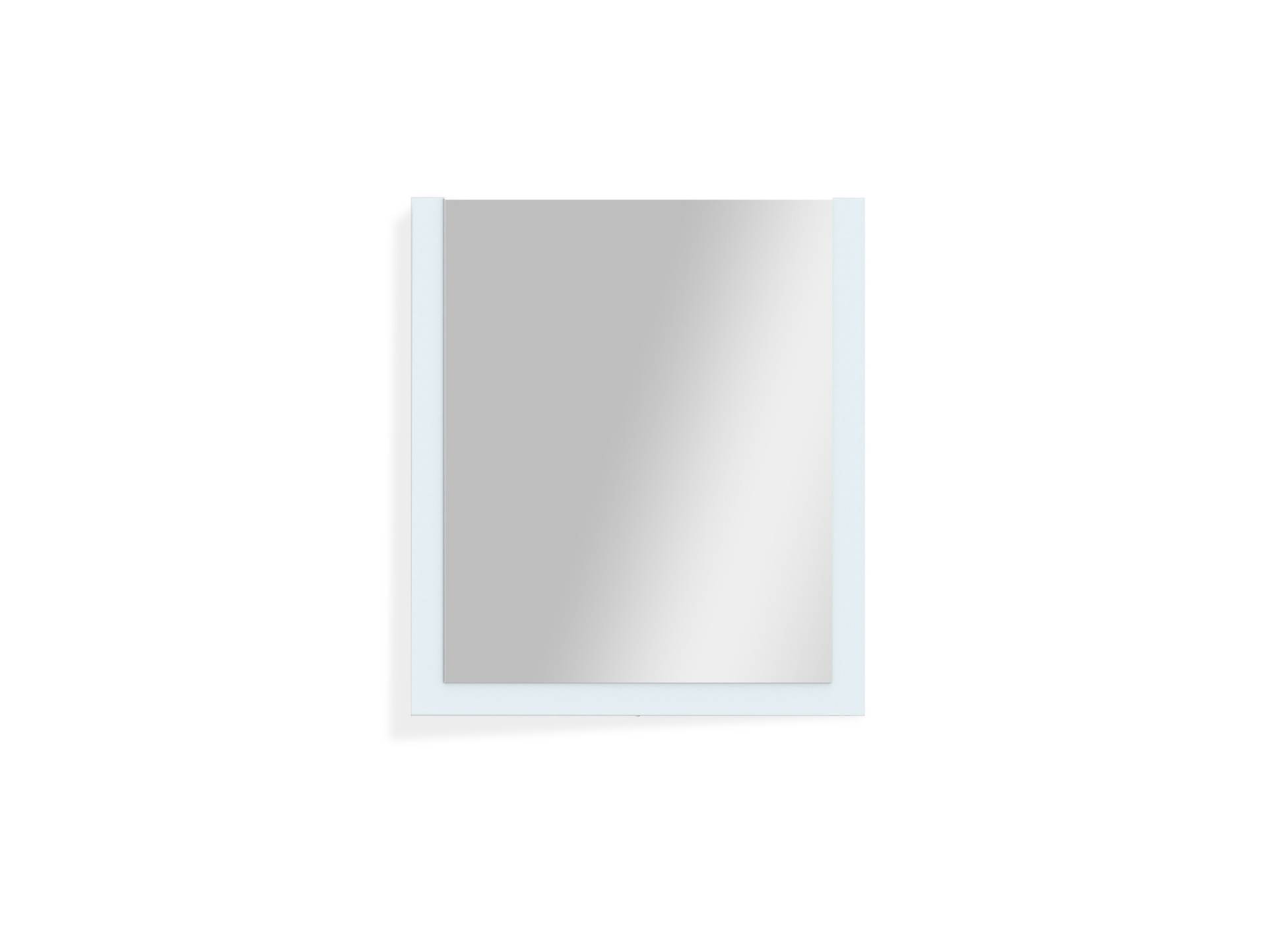 LORDANA Spiegel 70x80 cm, Material Spanplatte, lichtgrau von Möbel-Eins