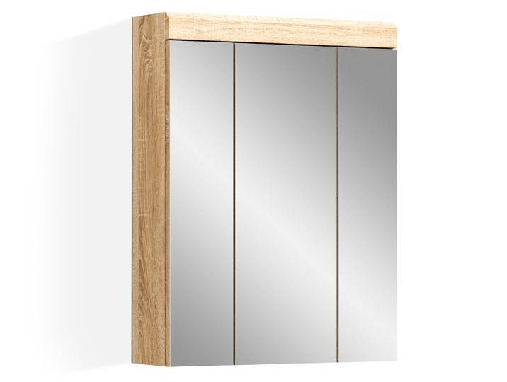 LUCERA Spiegelschrank, Material Dekorspanplatte, Sonoma Eiche LUCERA Spiegelschrank, Material Dekorspanplatte, Sonoma Eiche von Möbel-Eins