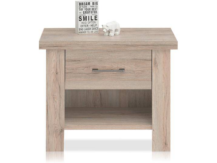 LÜTTICH Nachtkommode, Material MDF, Eiche sanremofarbig von Möbel-Eins