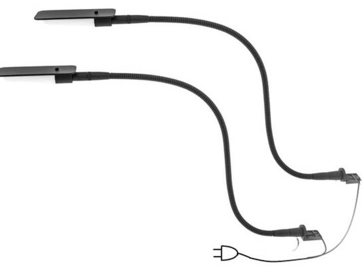 Leseleuchten 2er Set schwarz von Möbel-Eins