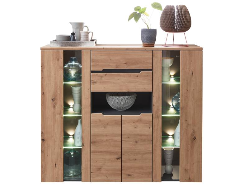 MAILAND Highboard, Material Dekorspanplatte von Möbel-Eins
