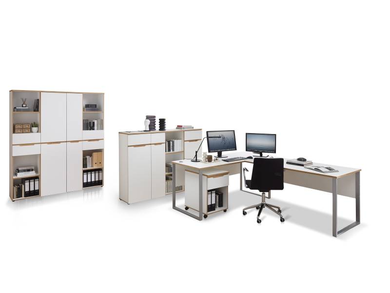 MAILAND Komplettbüro II, Material Dekorspanplatte von Möbel-Eins