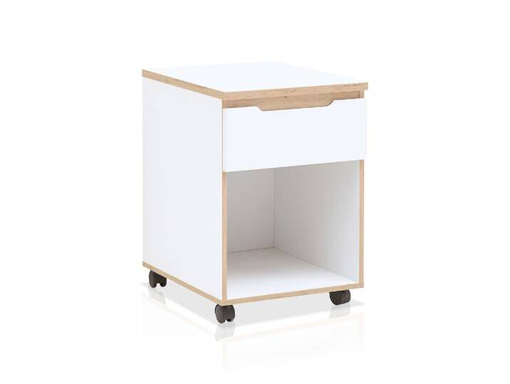 MAILAND Rollcontainer I, Material Dekorspanplatte, Weiss von Möbel-Eins