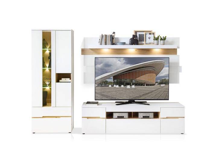 MAILAND Wohnwand, Material Dekorspanplatte, Weiss MAILAND Wohnwand, Material Dekorspanplatte, Weiss von Möbel-Eins