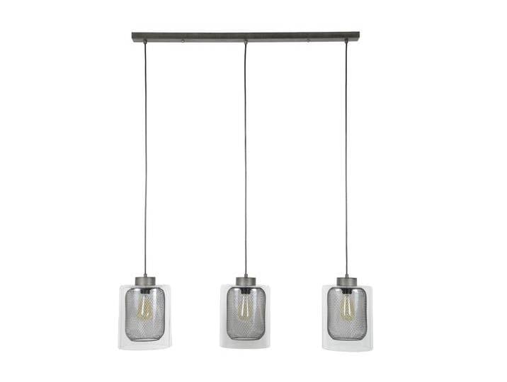 MATIDA Pendelleuchte mit 3 Schirmen aus Glas / Metall von Möbel-Eins