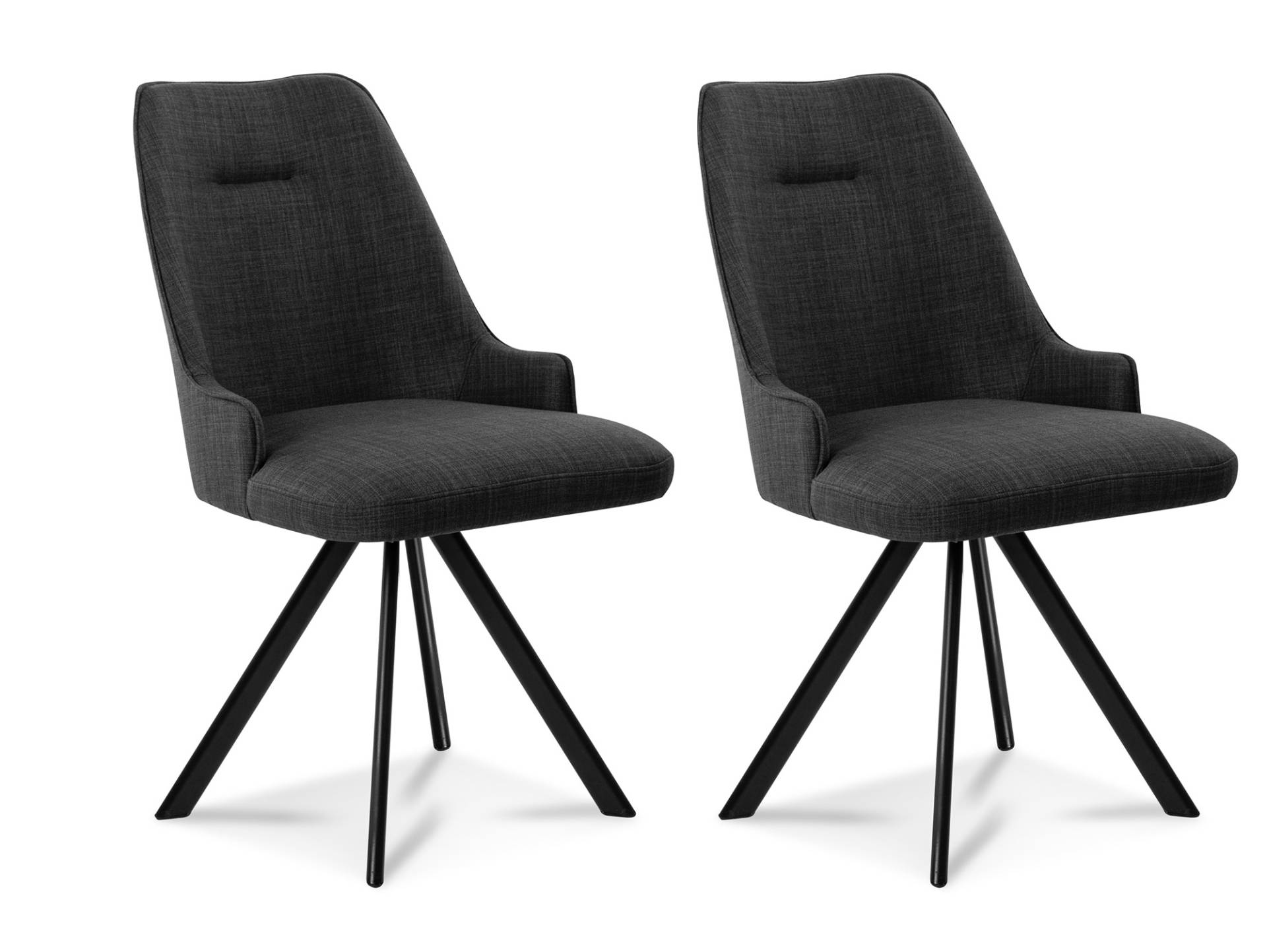 MIRINDA 2er SET Schalenstühle, Gestell Eisen schwarz MIRINDA 2er SET Schalenstühle, Gestell Eisen schwarz von Möbel-Eins