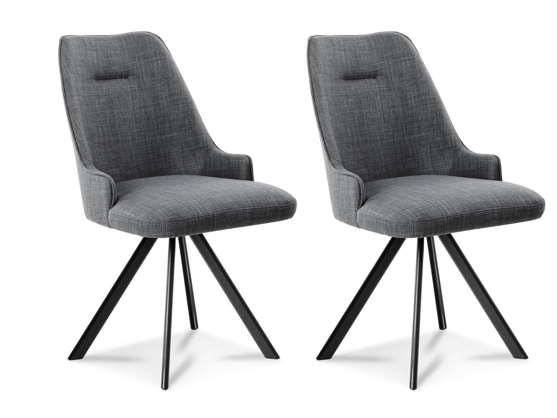 MIRINDA 2er SET Schalenstühle, Gestell Eisen schwarz MIRINDA 2er SET Schalenstühle, Gestell Eisen schwarz von Möbel-Eins