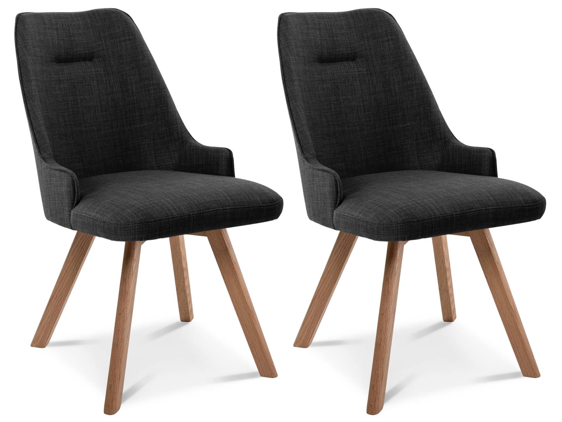 MIRINDA 2er SET Schalenstühle, Gestell Massivholz MIRINDA 2er SET Schalenstühle, Gestell Massivholz von Möbel-Eins