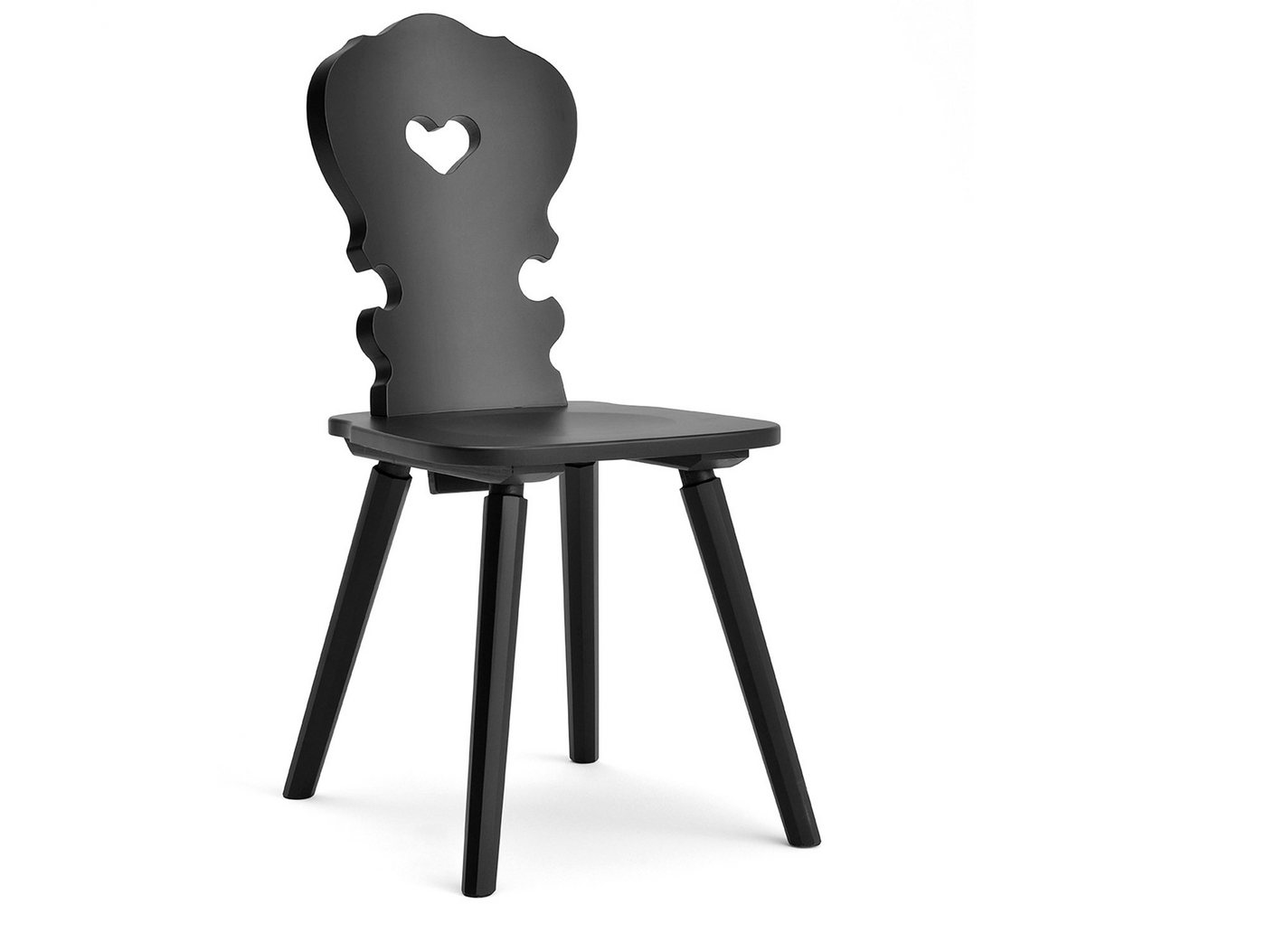 Moebel-Eins Esszimmerstuhl, VALERIO Stuhl, Material Massivholz, Fichte lackiert von Moebel-Eins