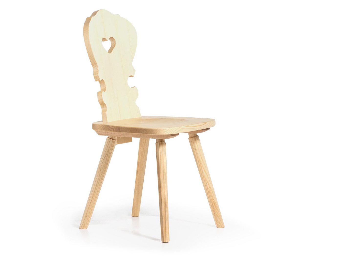 Moebel-Eins Esszimmerstuhl, VALERIO Stuhl, Material Massivholz, Fichte lackiert von Moebel-Eins