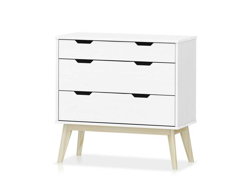 Moebel-Eins Kommode, BARNY Kommode 3 Schubkästen, Material Massivholz, Kiefer von Moebel-Eins