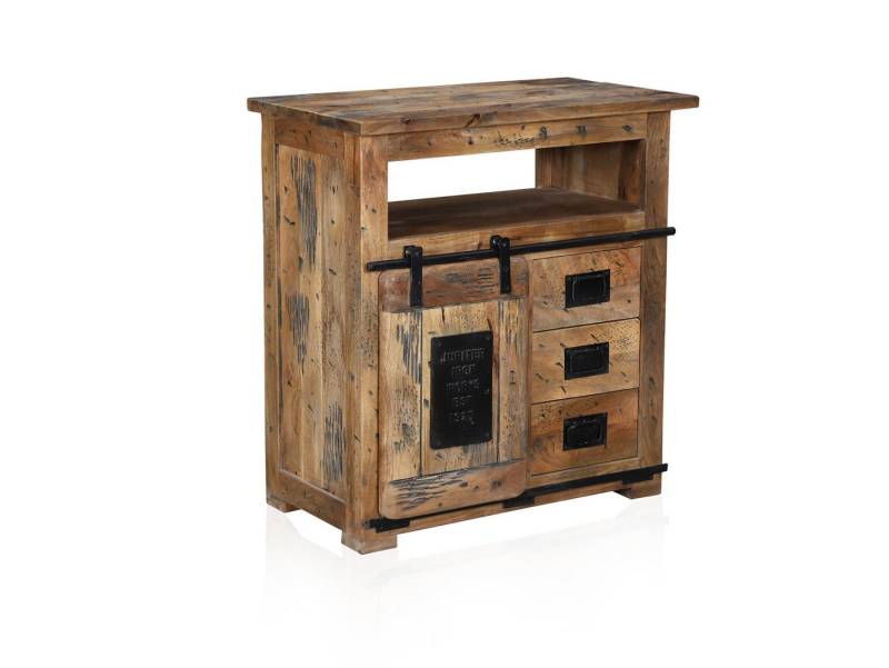 Moebel-Eins Kommode, BRISTOL Sideboard VII, Material Massivholz, Mango rustikal von Moebel-Eins