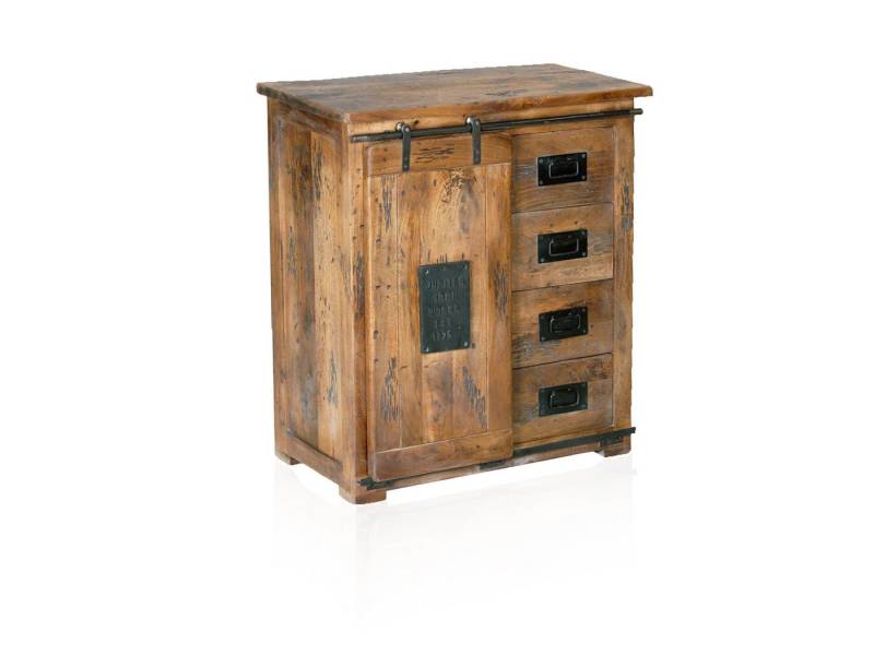 Moebel-Eins Kommode, BRISTOL Sideboard VIII, Material Massivholz, Mango rustikal von Moebel-Eins