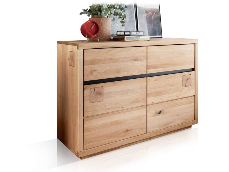 Moebel-Eins Kommode, CALDERA Sideboard I, Material Massivholz, Wildeiche geölt von Moebel-Eins
