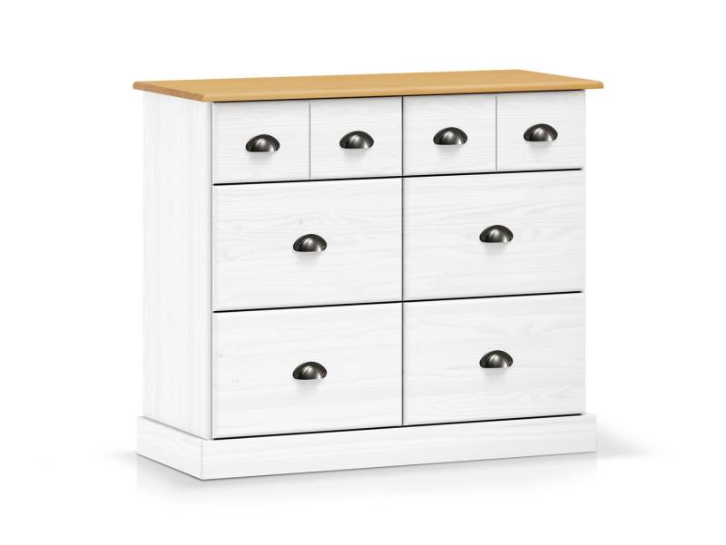 Moebel-Eins Kommode, KUNO Kommode II 4+2 Schubkästen, Material Massivholz von Moebel-Eins