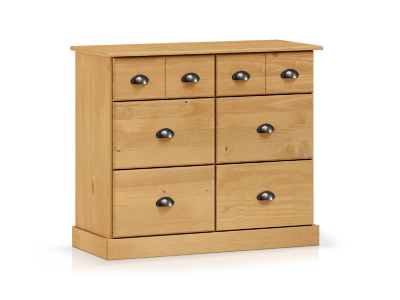 Moebel-Eins Kommode, KUNO Kommode II 4+2 Schubkästen, Material Massivholz von Moebel-Eins