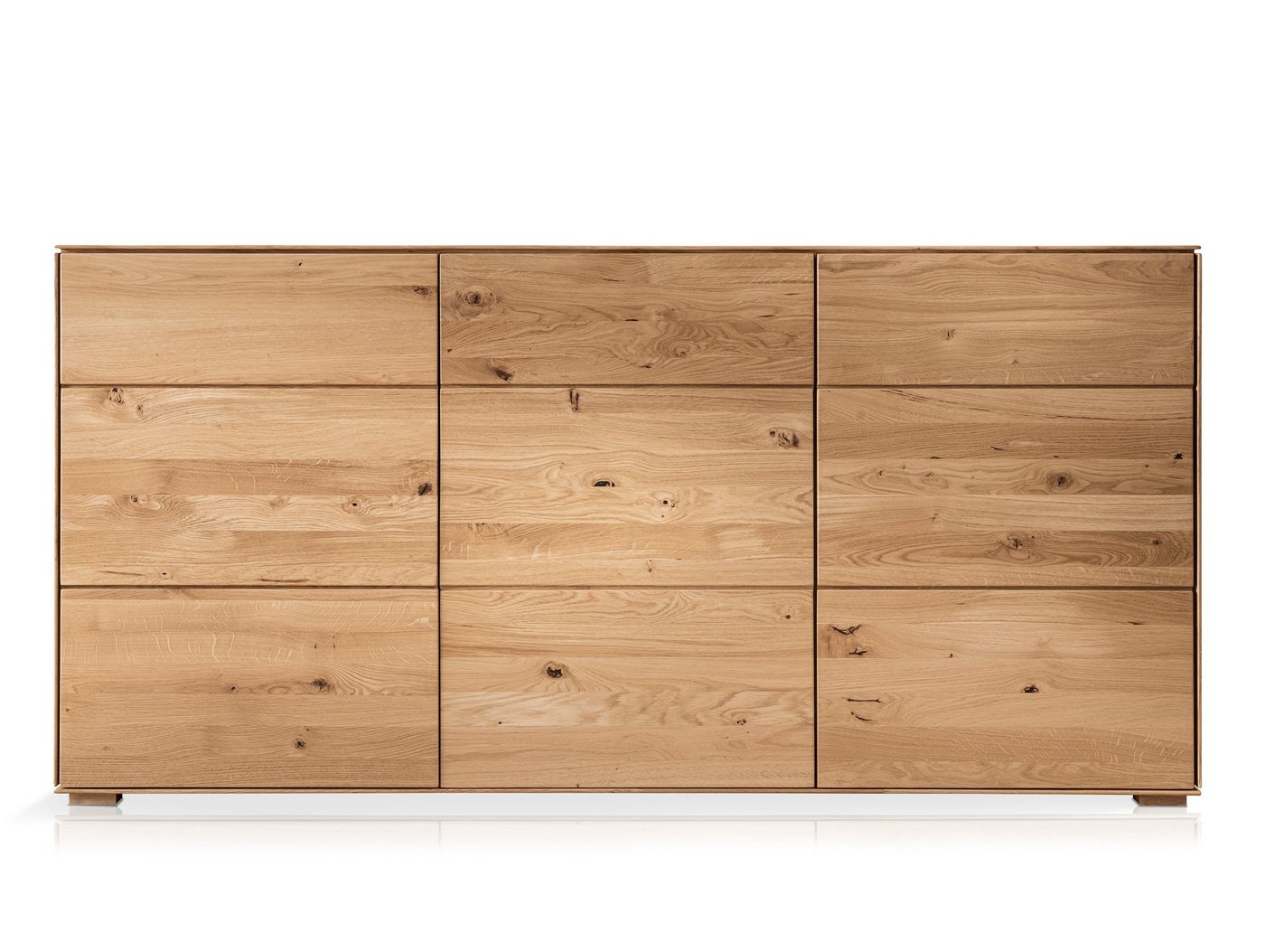 Moebel-Eins Kommode, LORINA Sideboard I, Material Massivholz, Wildeiche geölt von Moebel-Eins