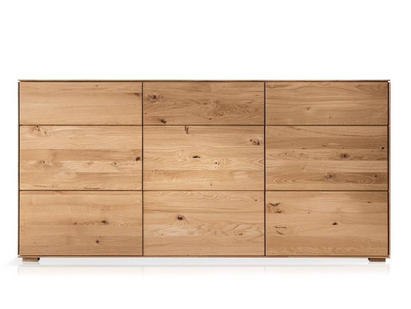 Moebel-Eins Kommode, LORINA Sideboard I, Material Massivholz, Wildeiche geölt von Moebel-Eins