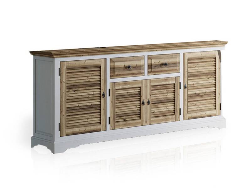 Moebel-Eins Kommode, NOTTINGHAM Sideboard II, recyceltes Altholz, teilmassiv von Moebel-Eins