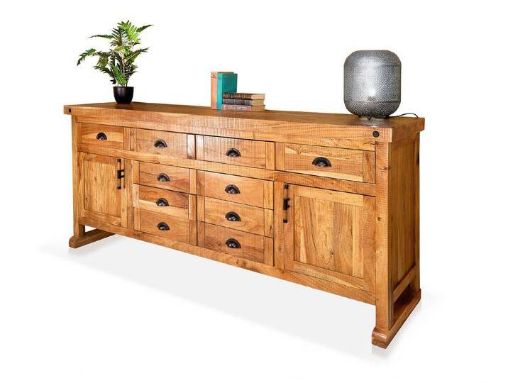 Moebel-Eins Kommode, WINCHESTER Sideboard IV, Material Massivholz, Mango rustikal von Möbel-Eins