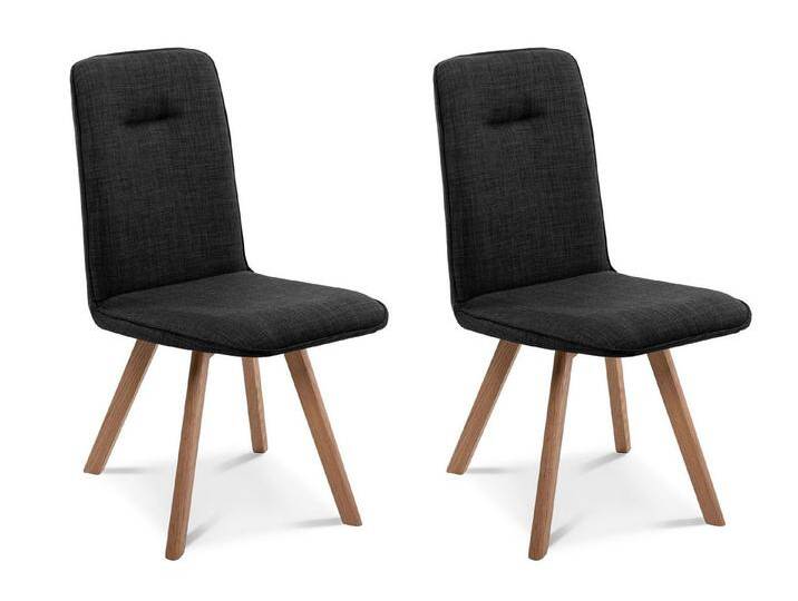Moebel-Eins Polsterstuhl GLORIA 2er SET Polsterstühle, Gestell Massivholz, GLORIA 2er SET Polsterstühle, Gestell Massivholz, anthrazit Moebel-Eins Polsterstuhl GLORIA 2er SET Polsterstühle, Gestell Massivholz, GLORIA 2er SET Polsterstühle, Gestell Massivholz, anthrazit von Möbel-Eins