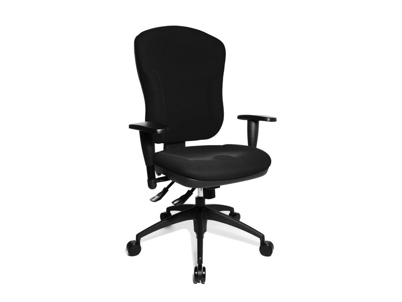 Moebel-Eins Stuhl, Wellpoint 30 P Drehstuhl, Material Stoff/Kunststoff, schwarz von Moebel-Eins