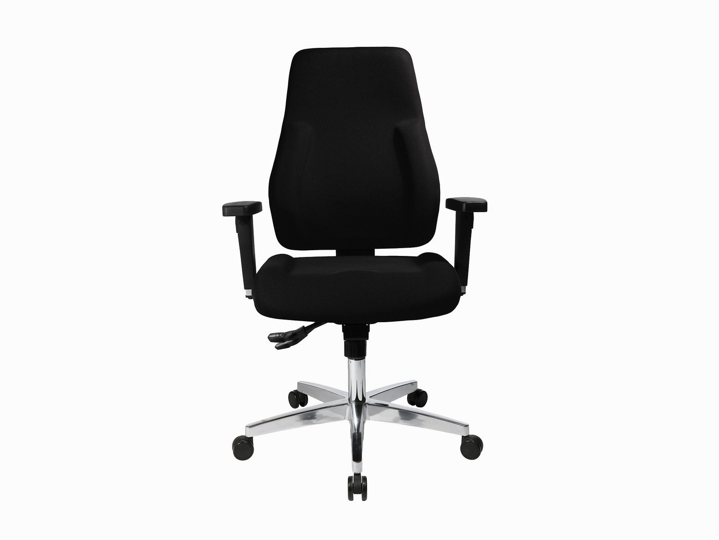 Moebel-Eins Stuhl P91 Drehstuhl, Material Stoff/Aluminium, schwarz, P91 Drehstuhl, Material Stoff/Aluminium, schwarz von Moebel-Eins