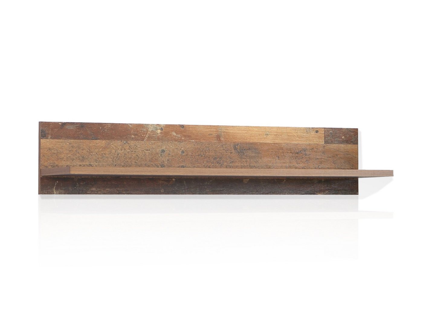 Moebel-Eins Wandregal, CASSIA Wandboard, Material Dekorspanplatte, Old Wood Vintage von Moebel-Eins