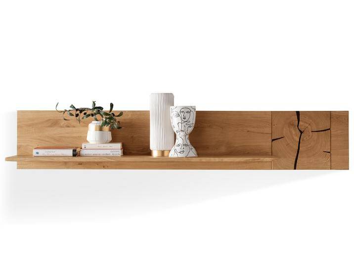 NATANO Wandregal I, Material Massivholz, Wildeiche geölt von Möbel-Eins