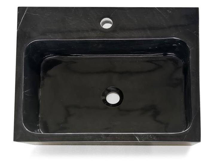 NERON Aufsatzwaschbecken, Naturstein, Schwarzer Marmor glatt NERON Aufsatzwaschbecken, Naturstein, Schwarzer Marmor glatt von Möbel-Eins