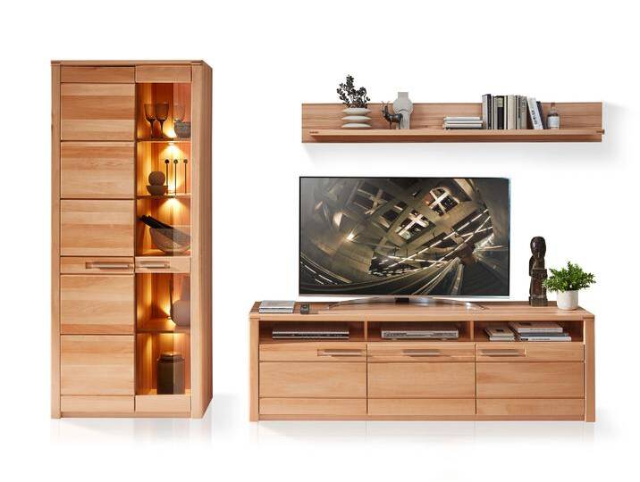 NESTOR ONE Wohnwand I, Material Teilmassiv, Kernbuche lackiert NESTOR ONE Wohnwand I, Material Teilmassiv, Kernbuche lackiert von Möbel-Eins