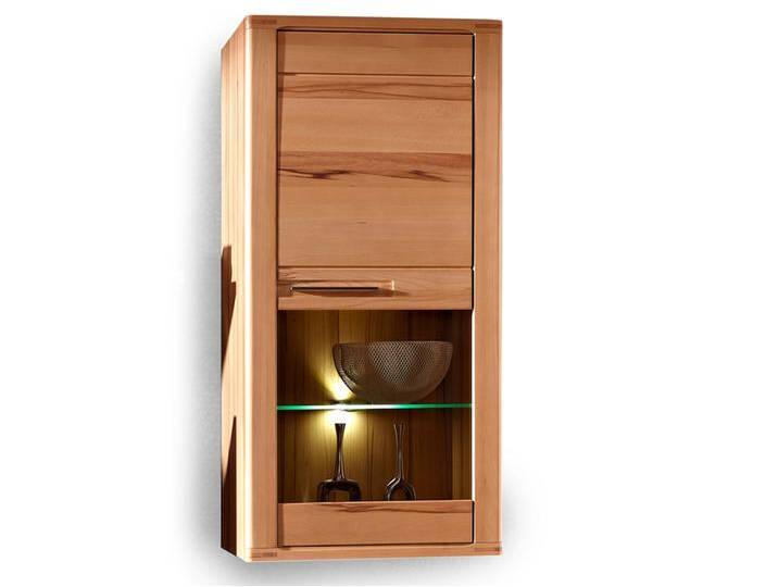 NESTOR PLUS Hängevitrine, Material Teilmassiv, Kernbuche lackiert von Möbel-Eins