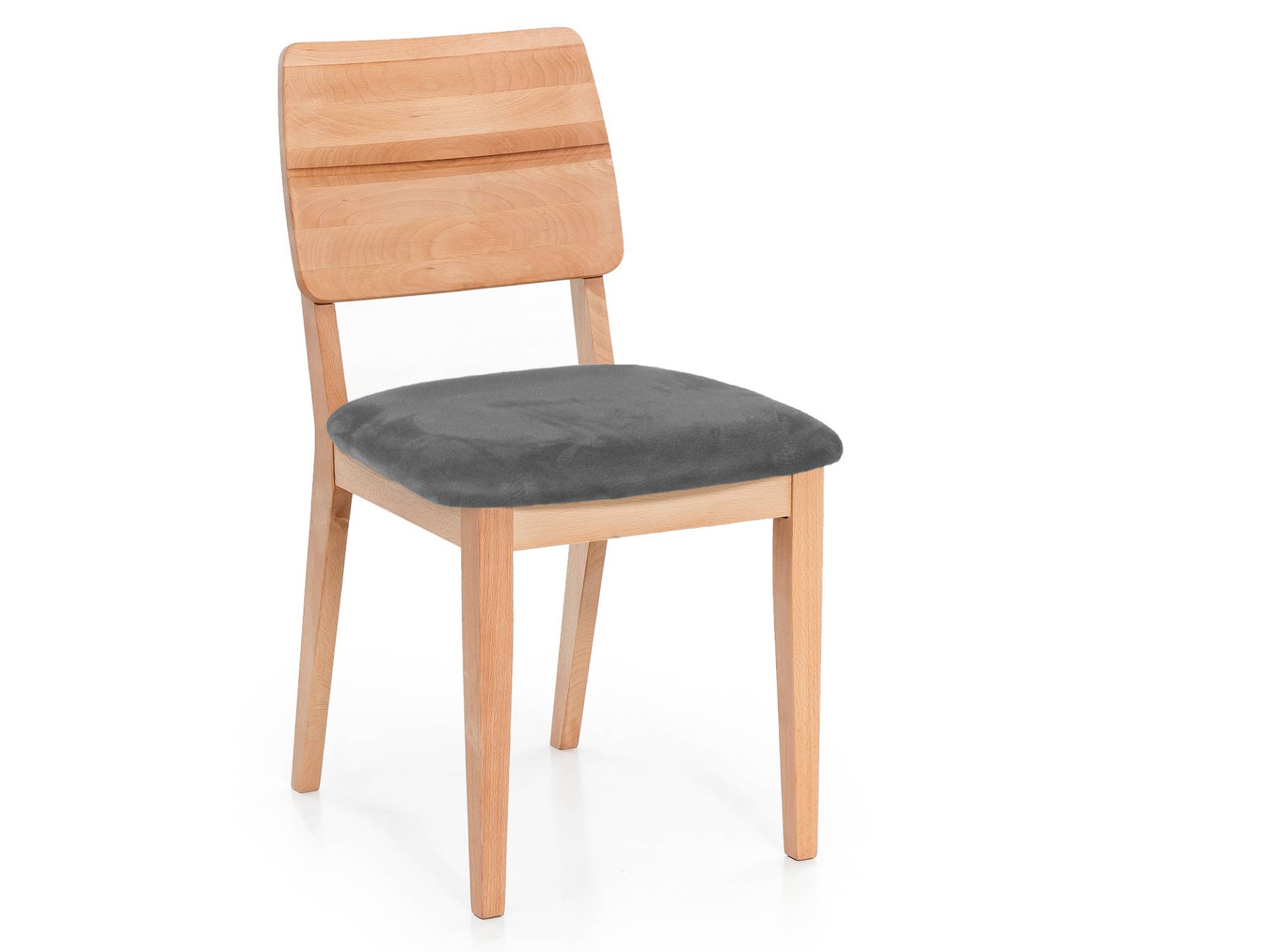 NETRON Esstischstuhl, Material Massivholz / Bezug Kunstleder von Möbel-Eins