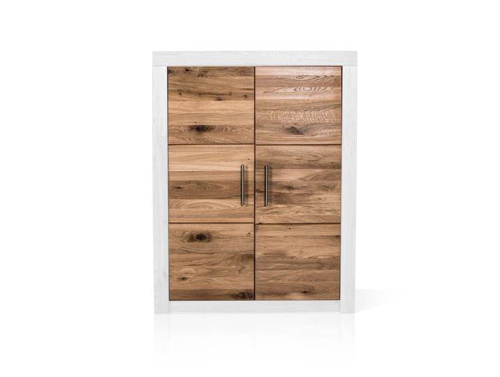 OFFICE FOUR Doppeltüren für Aktenschrank klein, Wildeiche massiv von Möbel-Eins