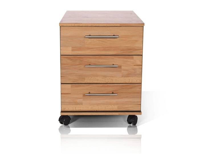 OFFICE FOUR Rollcontainer, Material Teilmassiv, Kernbuche von Möbel-Eins