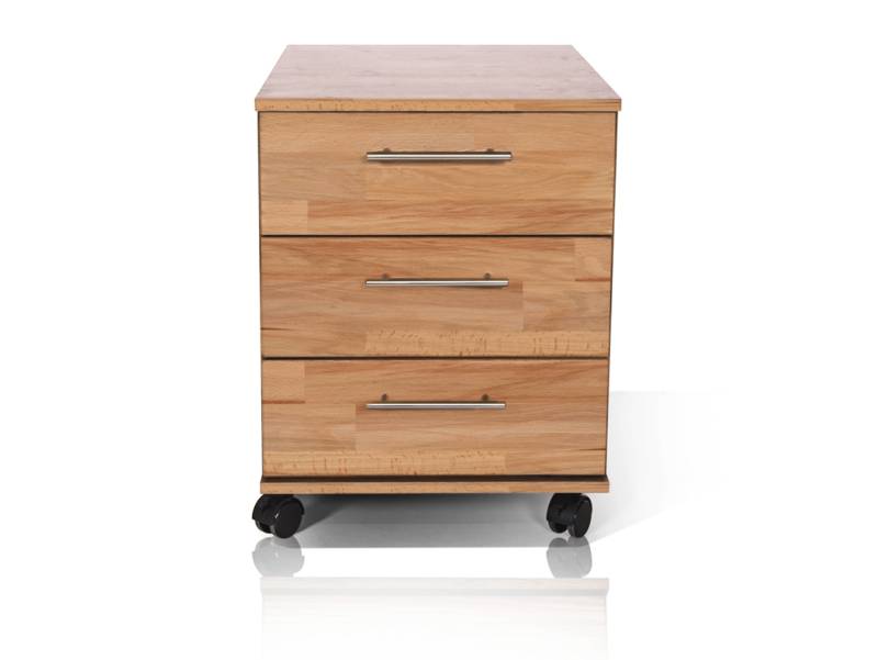 OFFICE FOUR Rollcontainer, Material Teilmassiv von Möbel-Eins