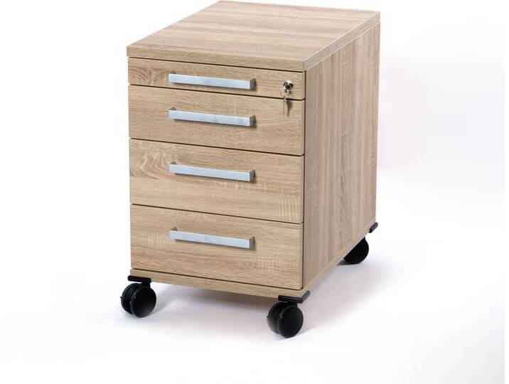 OFFICE ONE Rollcontainer klein mit 3 Organisationsschubkästen OFFICE ONE Rollcontainer klein mit 3 Organisationsschubkästen von Möbel-Eins