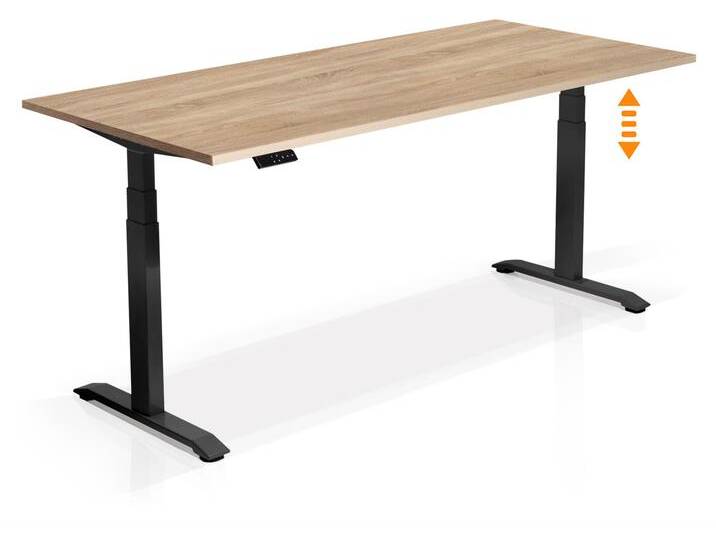 OFFICE ONE elektrisch höhenverstellbarer Schreibtisch / von Möbel-Eins