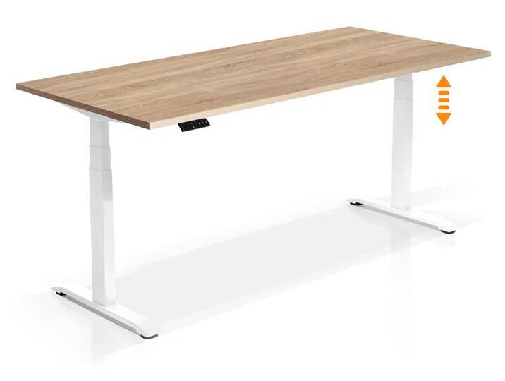 OFFICE ONE elektrisch höhenverstellbarer Schreibtisch / von Möbel-Eins
