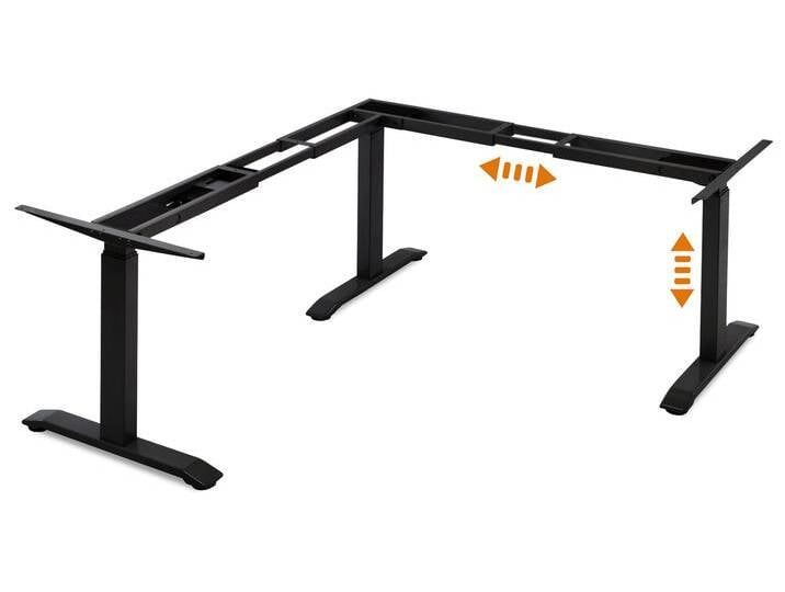 OFFICE ONE elektrisch höhenverstellbares Ecktischgestell mit OFFICE ONE elektrisch höhenverstellbares Ecktischgestell mit von Möbel-Eins