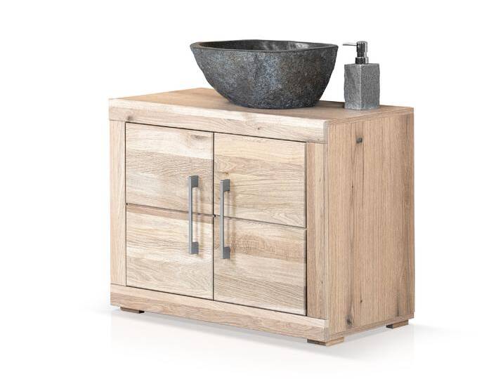 OZEANA Waschbeckenunterschrank I, Material teilmassiv, Eiche OZEANA Waschbeckenunterschrank I, Material teilmassiv, Eiche von Möbel-Eins