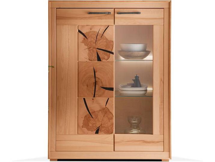 PASSERO Highboard I-R, Material Massivholz, Kernbuche geölt von Möbel-Eins