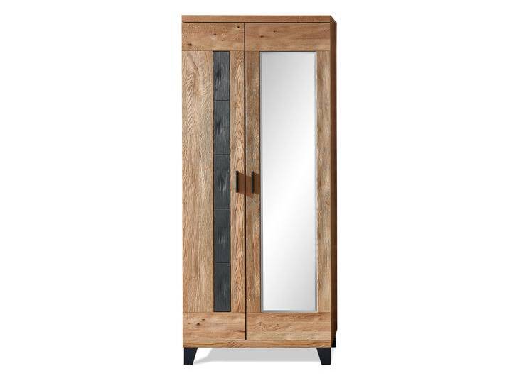 PERLINO Garderobenschrank II, Front Massiv, Wildeiche geschroppt PERLINO Garderobenschrank II, Front Massiv, Wildeiche geschroppt von Möbel-Eins