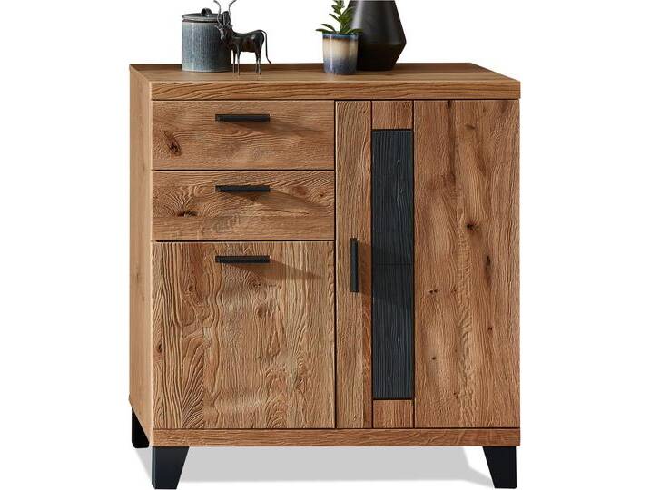 PERLINO Schuhschrank, Front Massiv, Wildeiche geschroppt PERLINO Schuhschrank, Front Massiv, Wildeiche geschroppt von Möbel-Eins