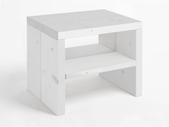 PUMBA Nachtkommode mit Ablage, Material Massivholz, Fichte von Möbel-Eins