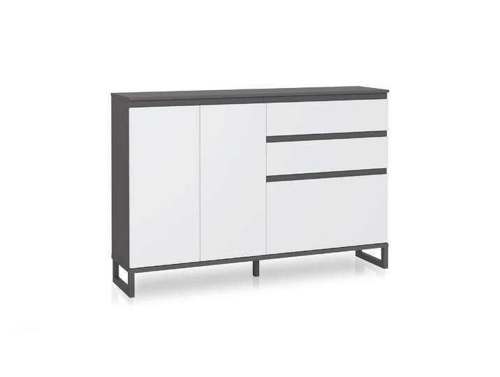 QUANDRO Schuhschrank I, Material Dekorspanplatte, dunkelgrau / QUANDRO Schuhschrank I, Material Dekorspanplatte, dunkelgrau / von Möbel-Eins